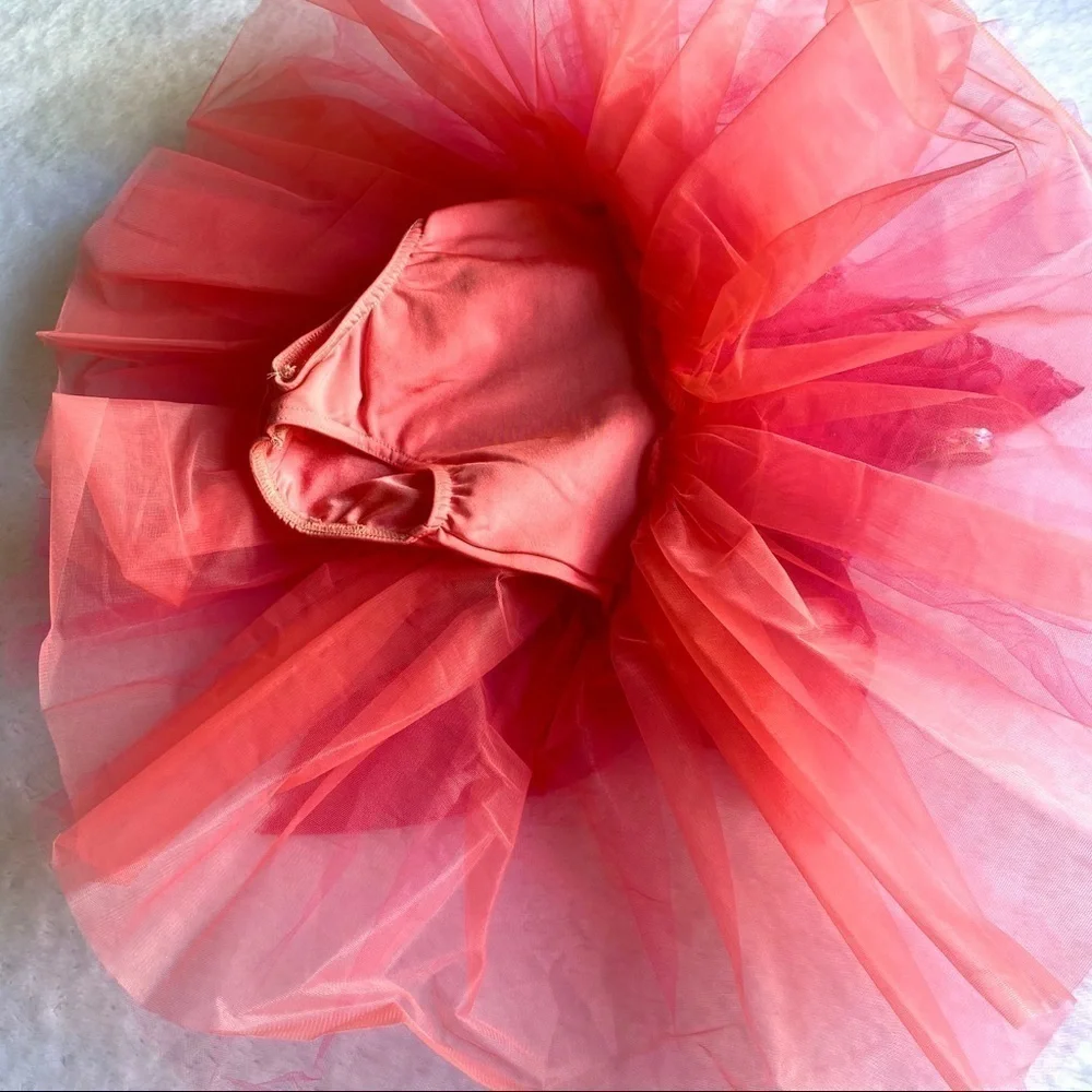 Girls Beautiful pink fairy floral dress dance costume / tutu